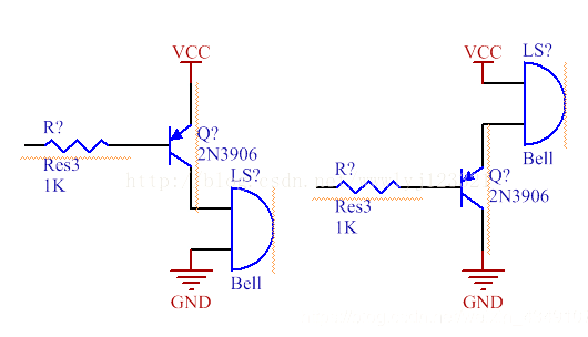pnp與npn開(kāi)關(guān)電路