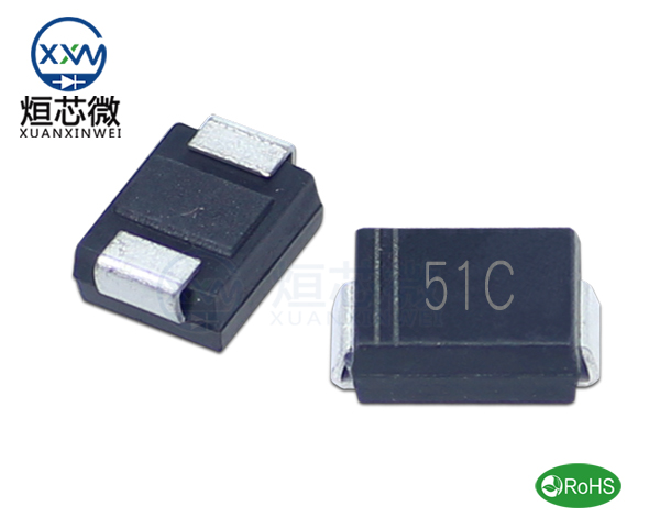 P6SMB51CA參數,TVS二極管P6SMB51CA瞬態(變)抑制二極管